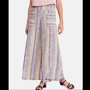 Free People linen blend pull-on pants